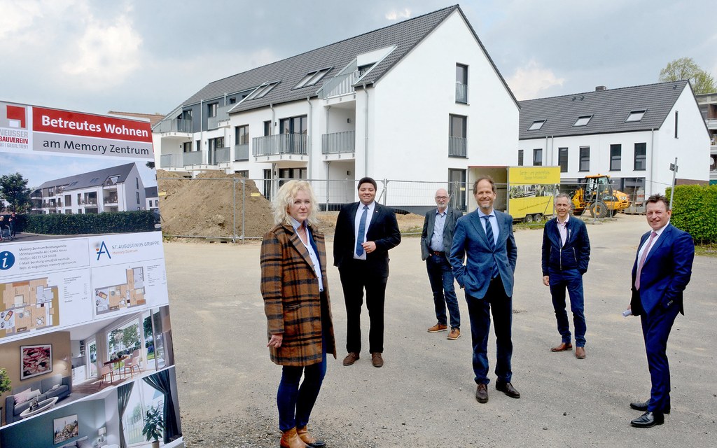 Am Gottfried-Schmitz-Weg werden zurzeit ein Mehrfamilienhaus und sechs Miet-Einfamilienhäuser errichtet.
