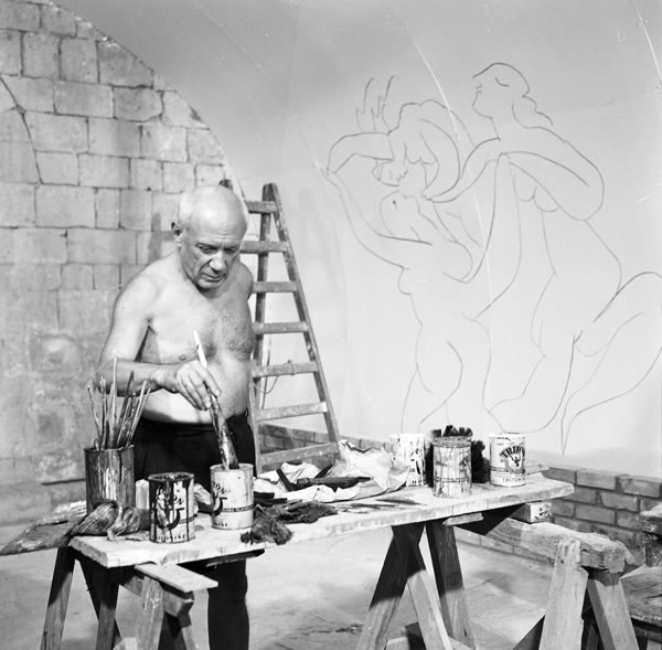 Pablo Picasso: vorbereitende Arbeiten