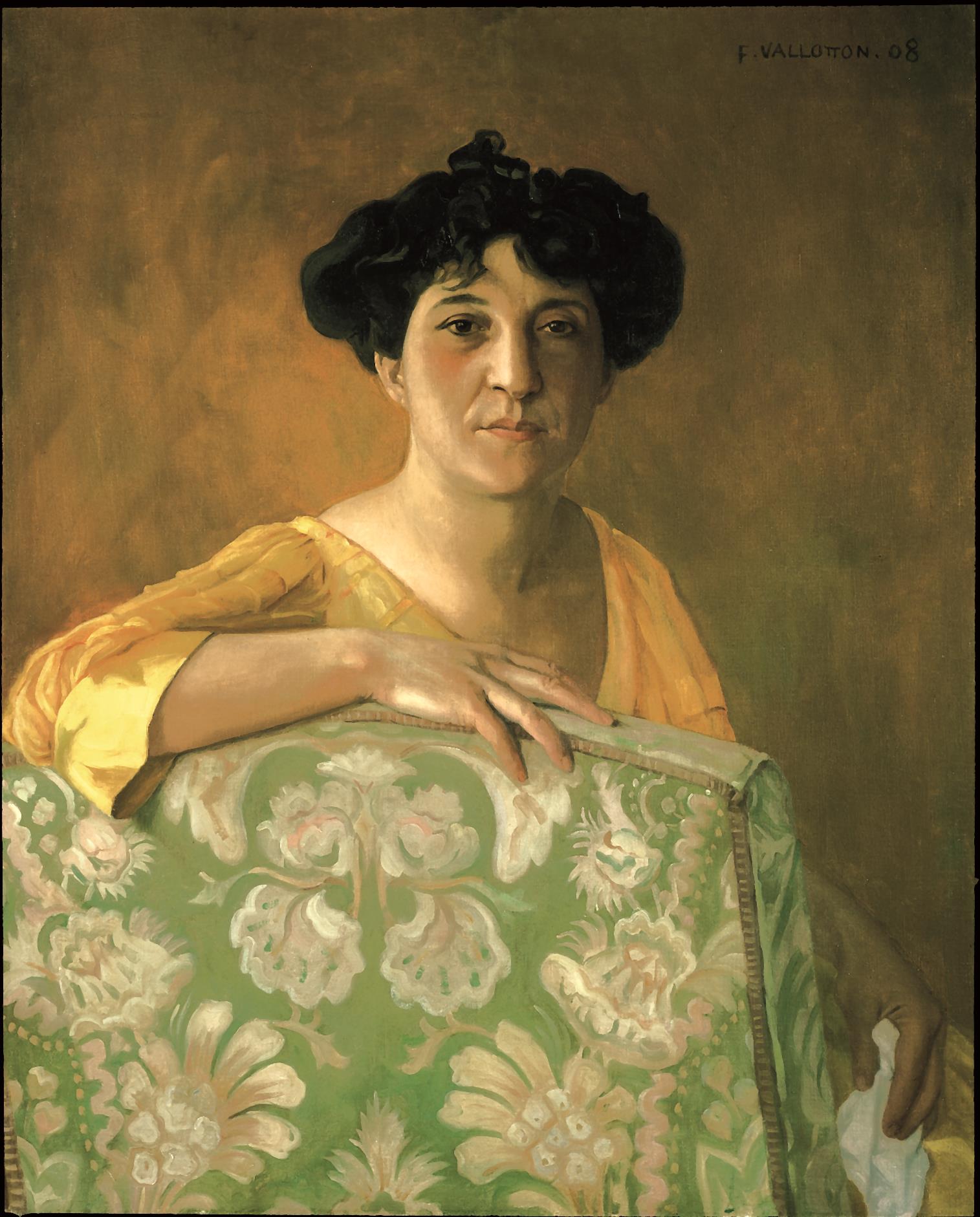Portrait von Gabrielle Vallotton aus der Sicht ihres Ehemannes Félix Vallotton.