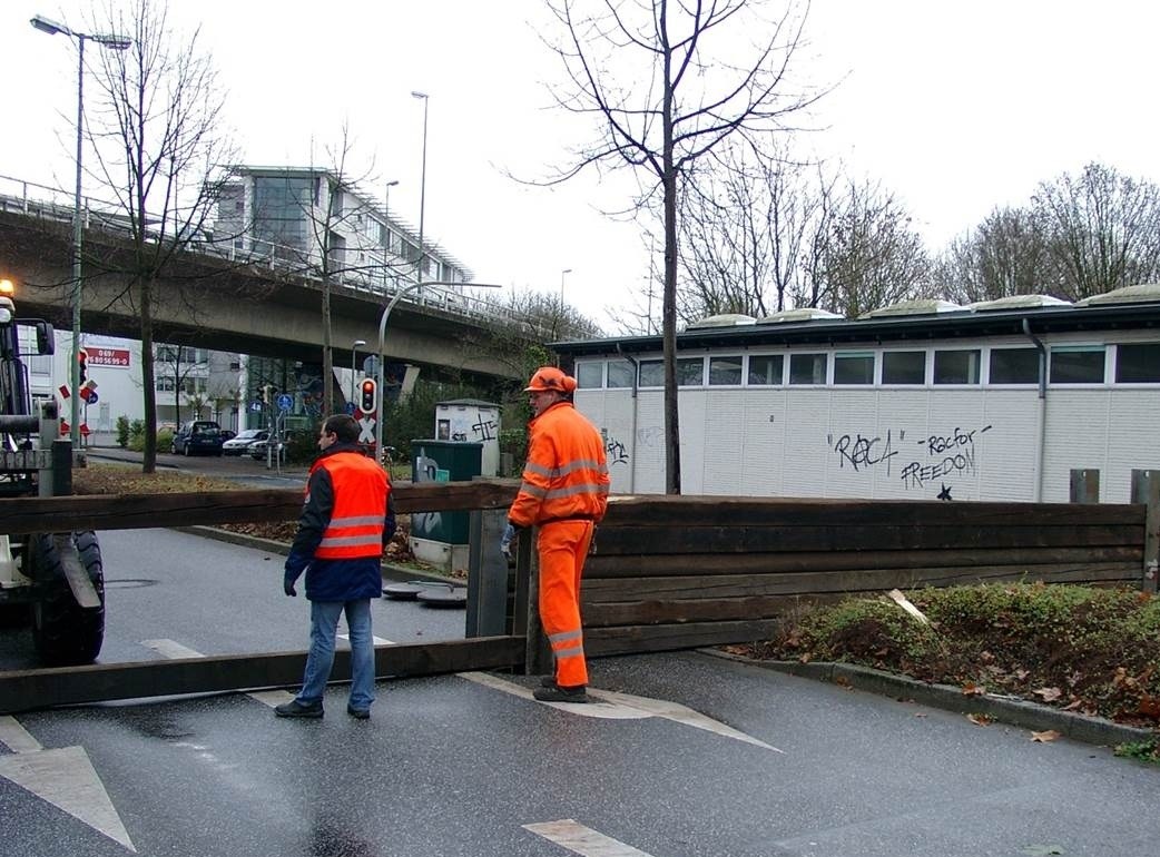 Hochwasserschutzübung Hochwasserschutzübung