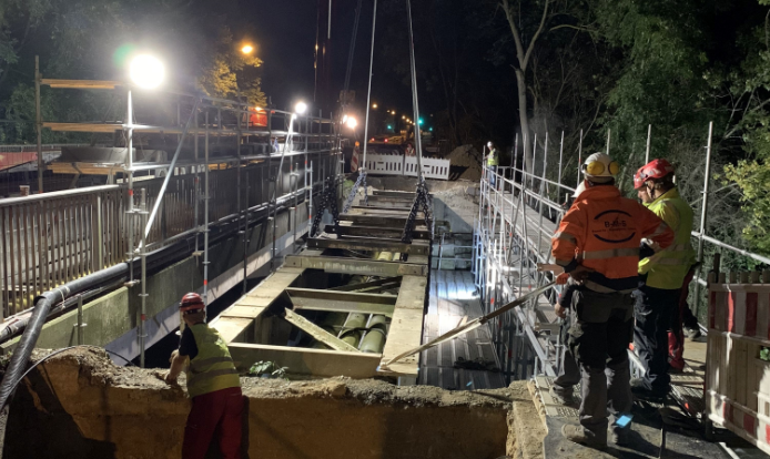 Sperrung rund um neue Erftbrücke
