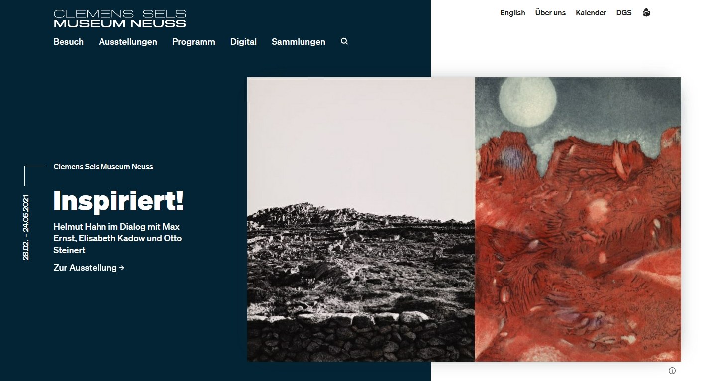 Neue Website des Clemens Sels Museums Neuss Neue Website des Clemens Sels Museums Neuss