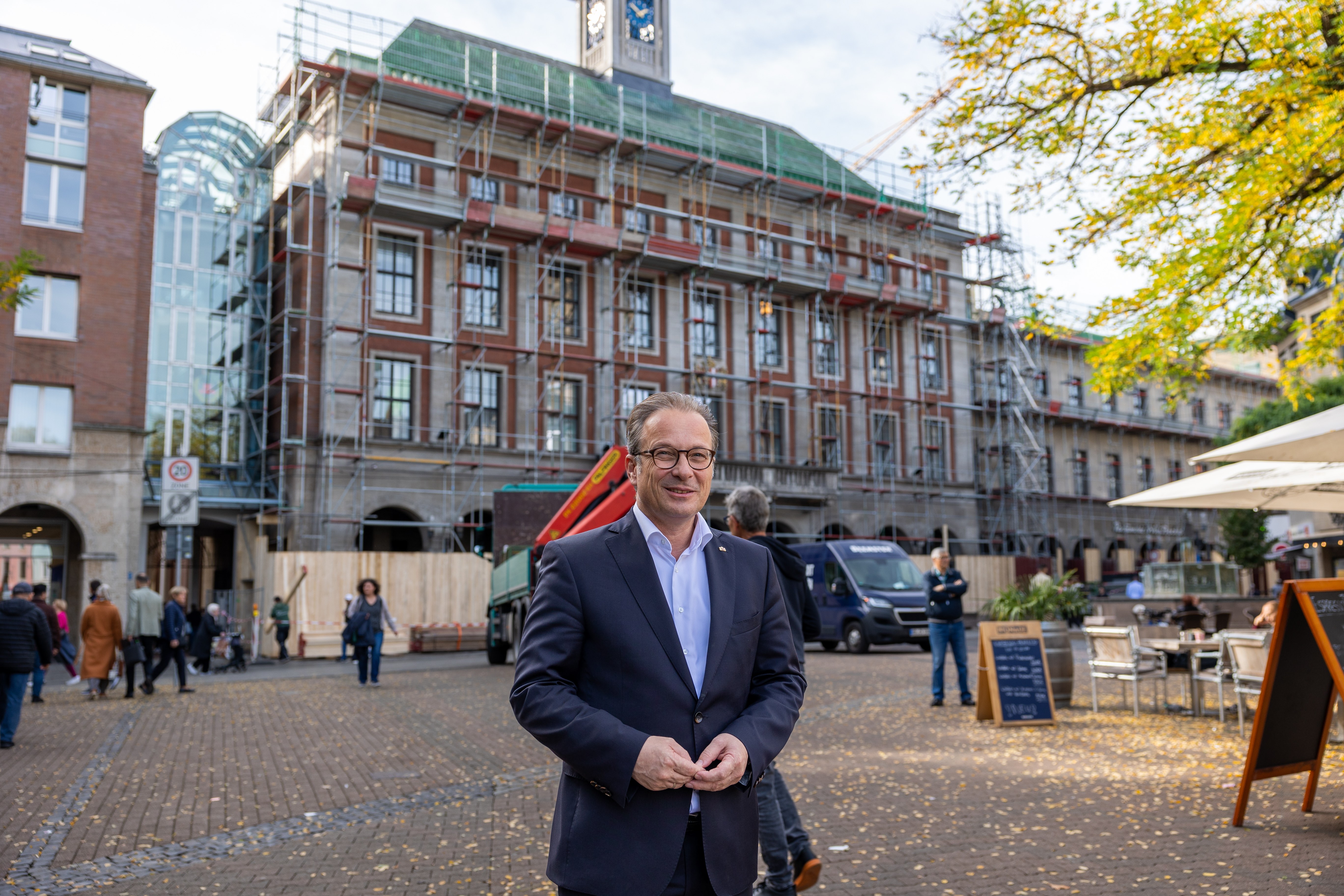 Warum ist das Rathaus eingerüstet?