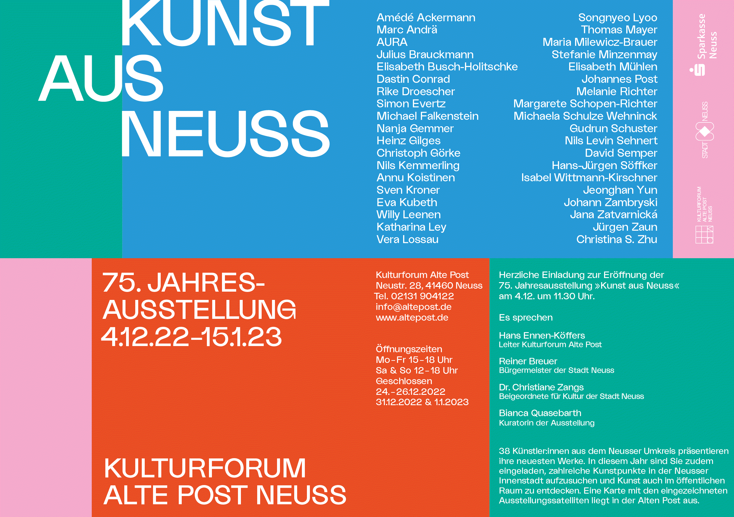 75. Jahresausstellung Kunst aus Neuss 75. Jahresausstellung Kunst aus Neuss
