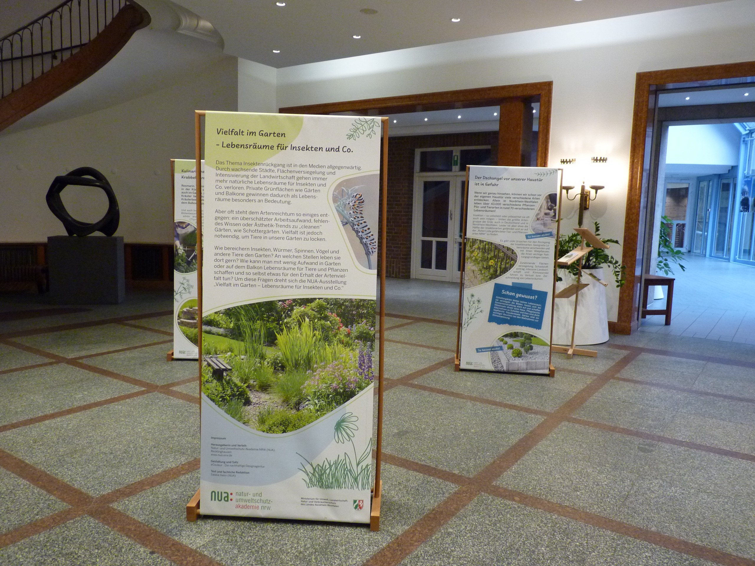 Wanderausstellung „Vielfalt im Garten – Lebensraum für Insekten & Co“