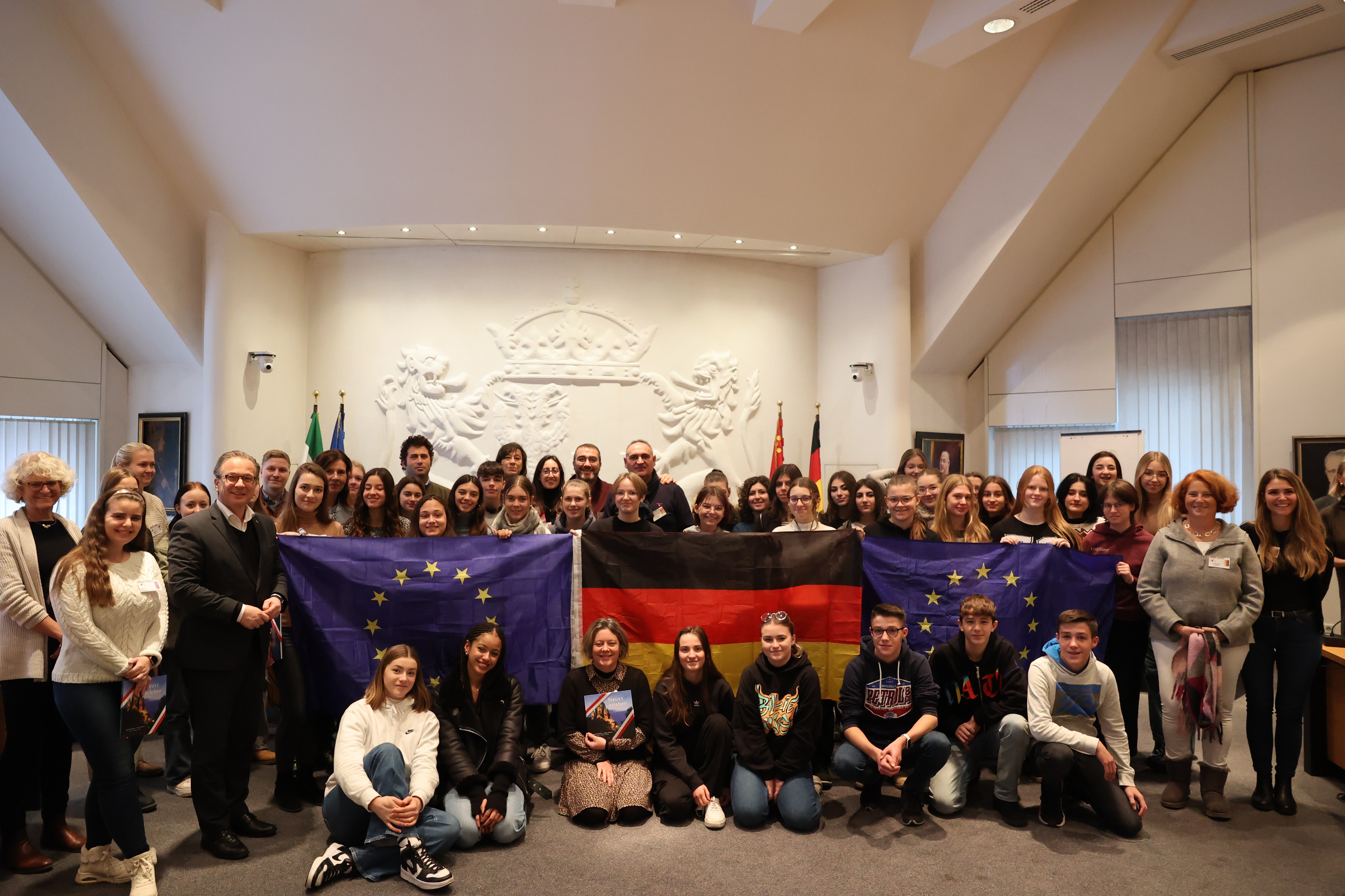 Internationale Schülergruppe im Rathaus empfangen Internationale Schülergruppe im Rathaus empfangen