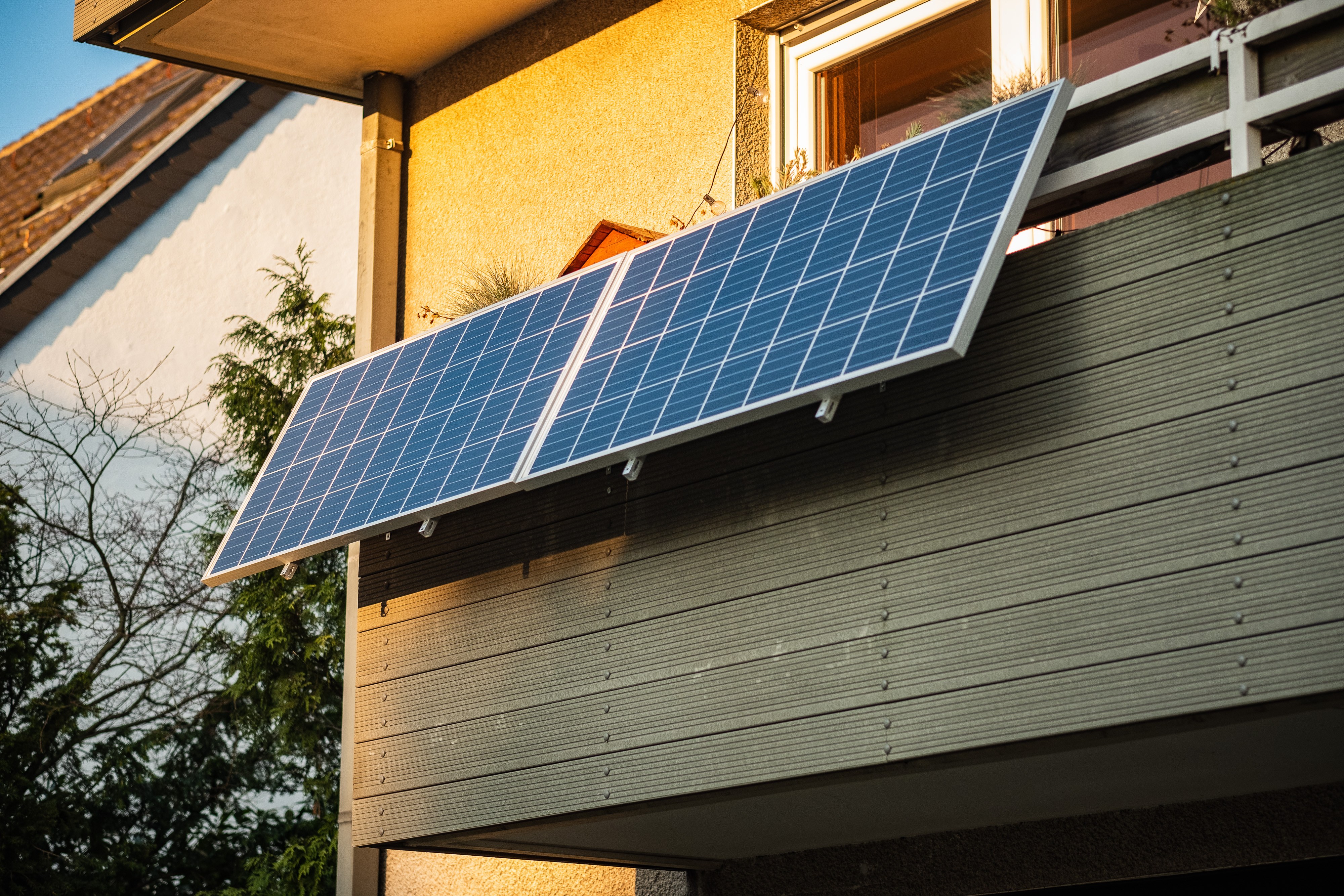 Solaranlage am Balkon Solaranlage am Balkon