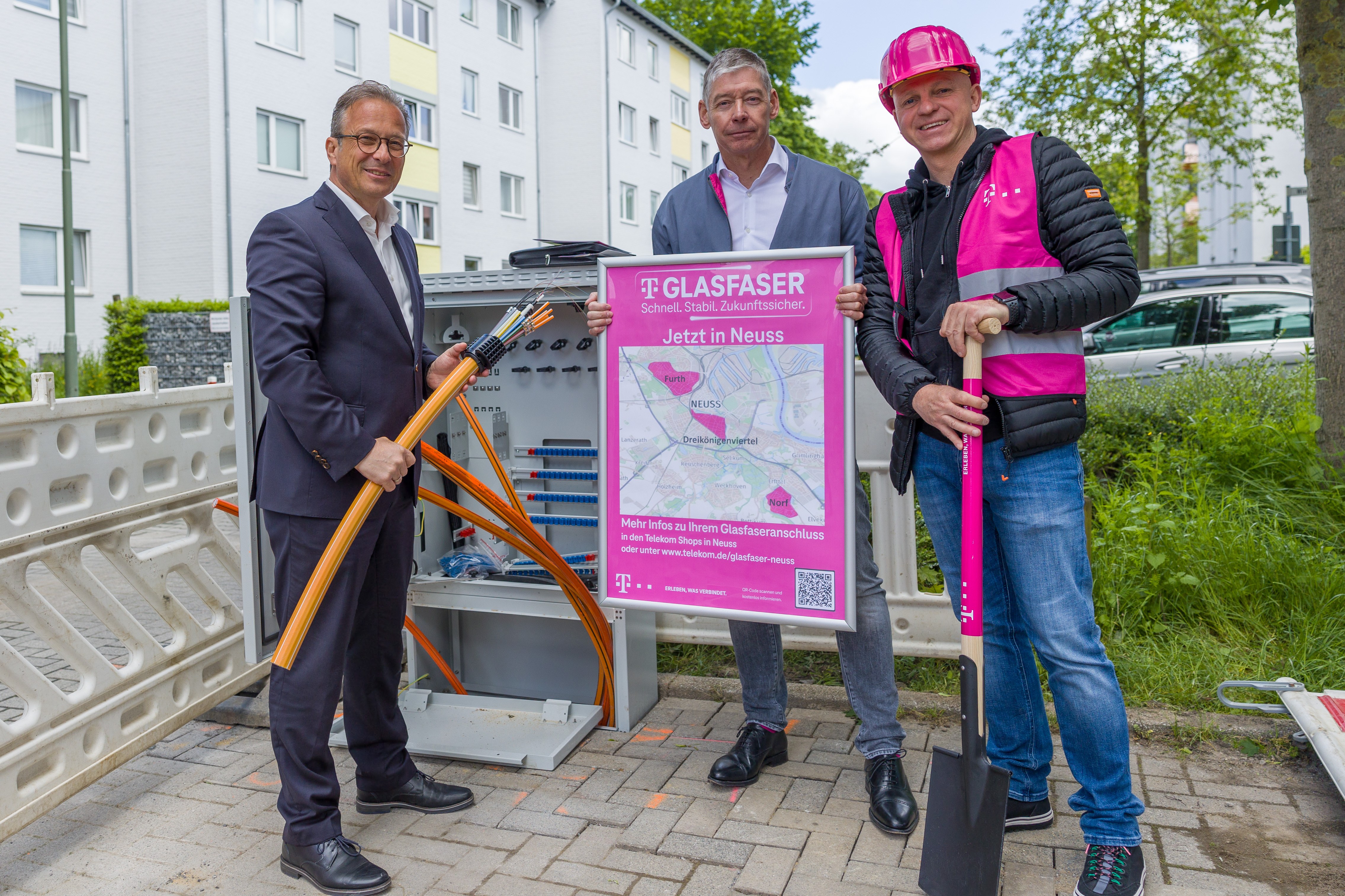 Glasfaserausbau in Neuss schreitet weiter voran Glasfaserausbau in Neuss schreitet weiter voran