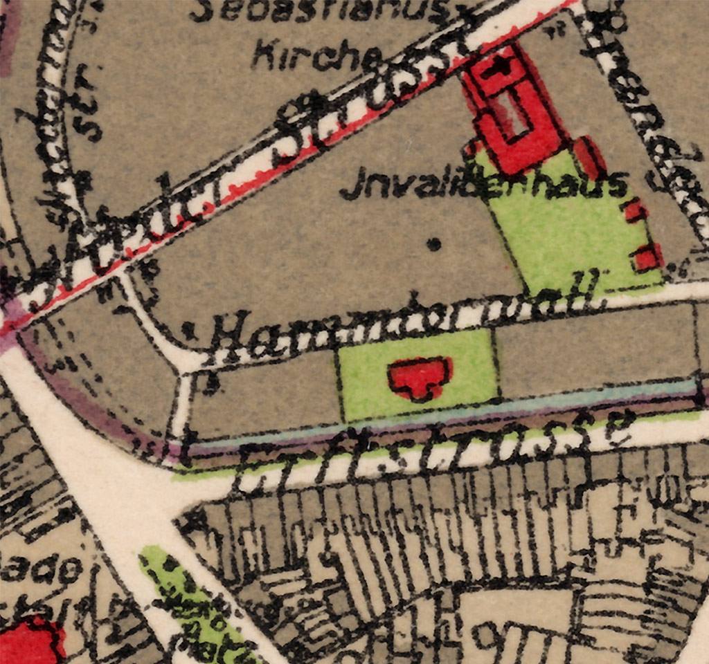 Ausschnitt einer historischen Karte von 1925.