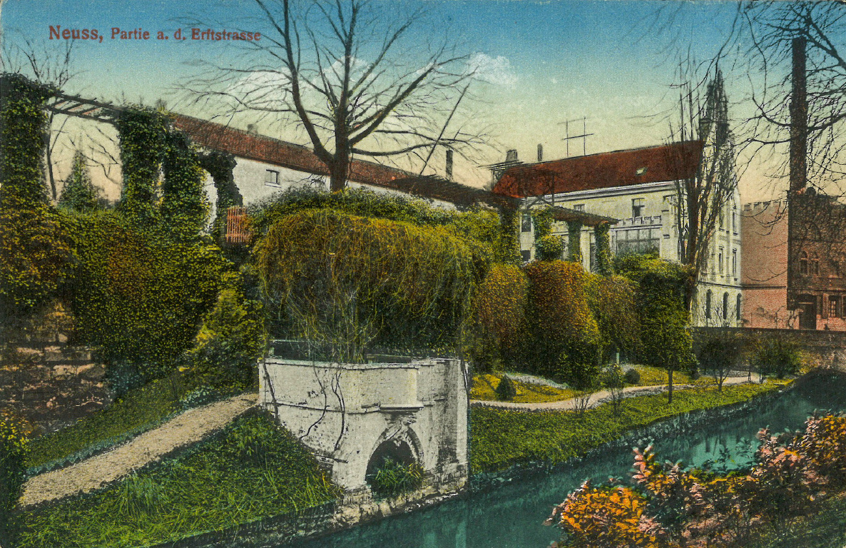 Nachträglich koloriertes Foto der begrünten Partie.