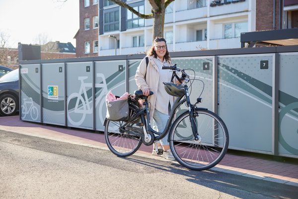 Fahrradparken an der Mobilstation