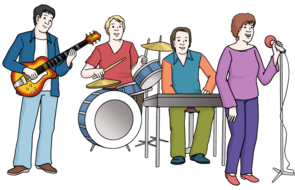 Musik-Gruppe.
