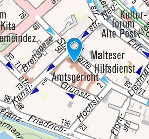 Ausschnitt der Stadtkarte.
