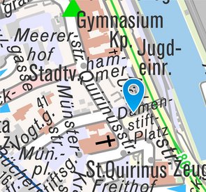 Ausschnitt der Stadtkarte.