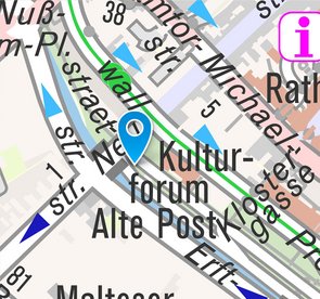 Ausschnitt der Stadtkarte.