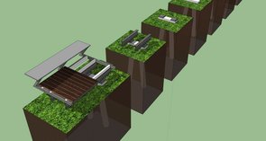 Schematische Darstellung der Konstruktion.