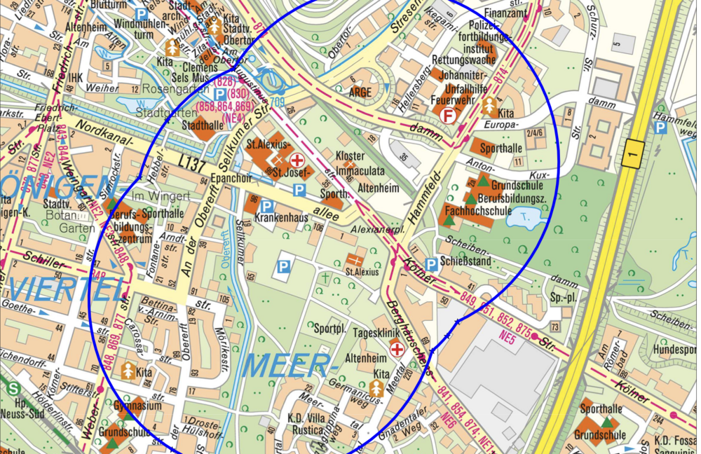Kampfmittelverdacht rund um Alexianerplatz