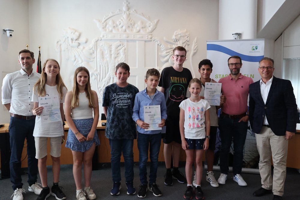 Gewinnerteams des Stadtradelns 2023 ausgezeichnet