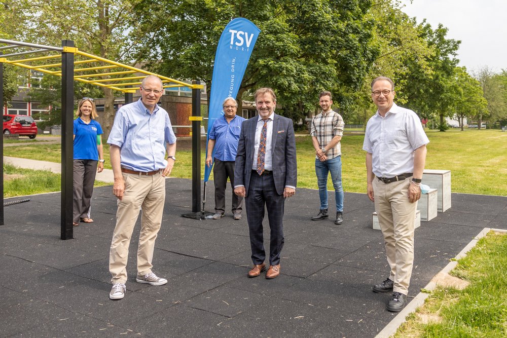 Workout Park des TSV Norf eröffnet