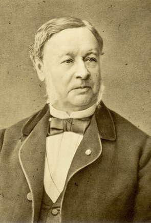 Schwarz-Weiß-Portrait von Theodor Schwann.