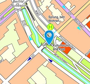 Ausschnitt des Innenstadtplans.