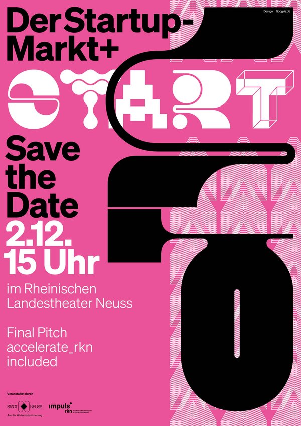 Postergestaltung für den Startup-Markt+