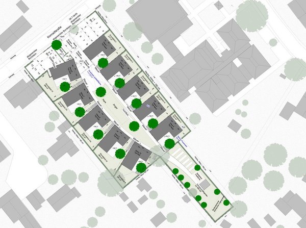 Planungszeichnung des St-Konradquartiers
