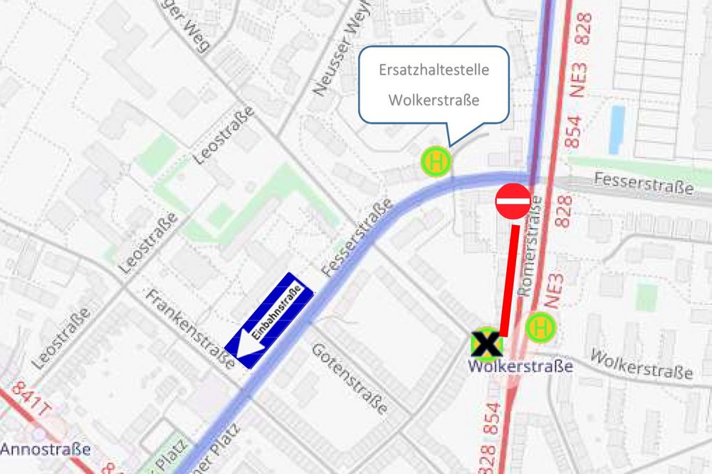 Kreuzungsumbau Fesser-, Römerstraße