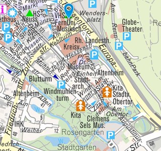 Kehlturm: Stadtkarte