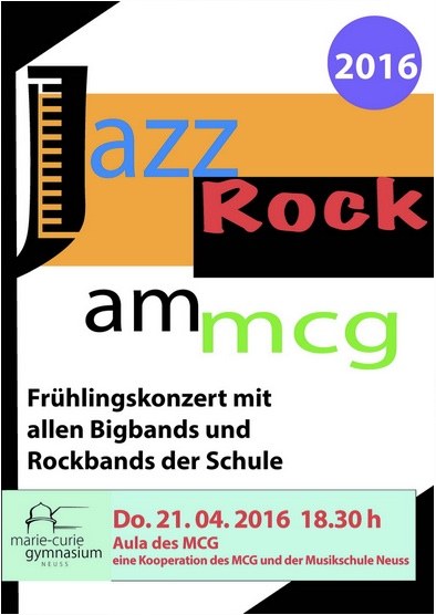 Frühjahrskonzert „Jazz/Rock am MCG“
