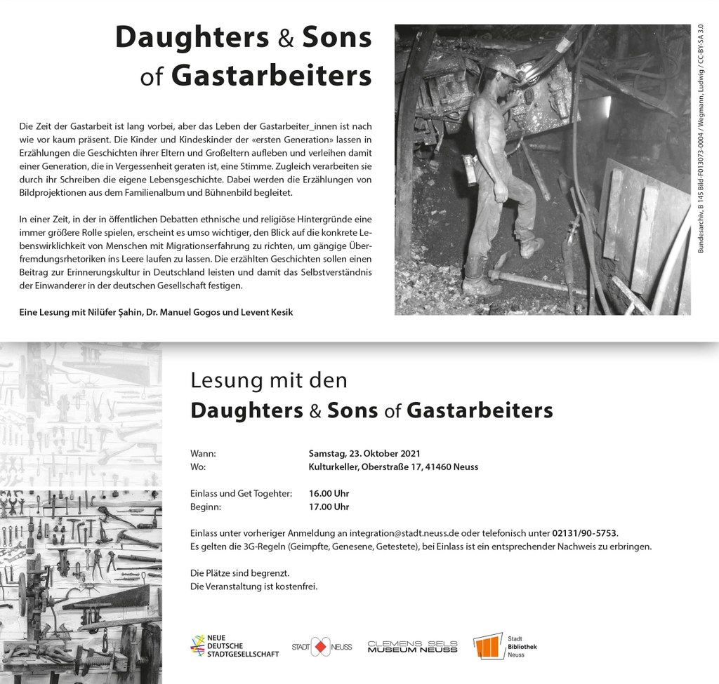 Lesung mit den Daughters & Sons of Gastarbeiters