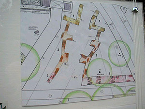 Plan des Stadtmauerverlaufs am Hamtor