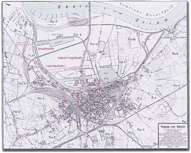 Neusser Stadtplan 1913