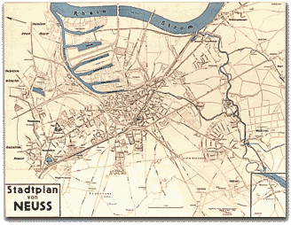 Neusser Stadtplan 1952